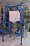 Custom Bulk Bag Unloader designed for a wastewater treatment application.